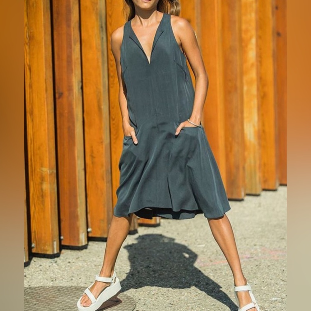 VISANTINE tencel shift dress size 6